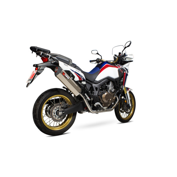 Scorpion Exhaust Honda CRF1000 L 2015 - 2017 Serket Parallel Full System Titanium Sleeve